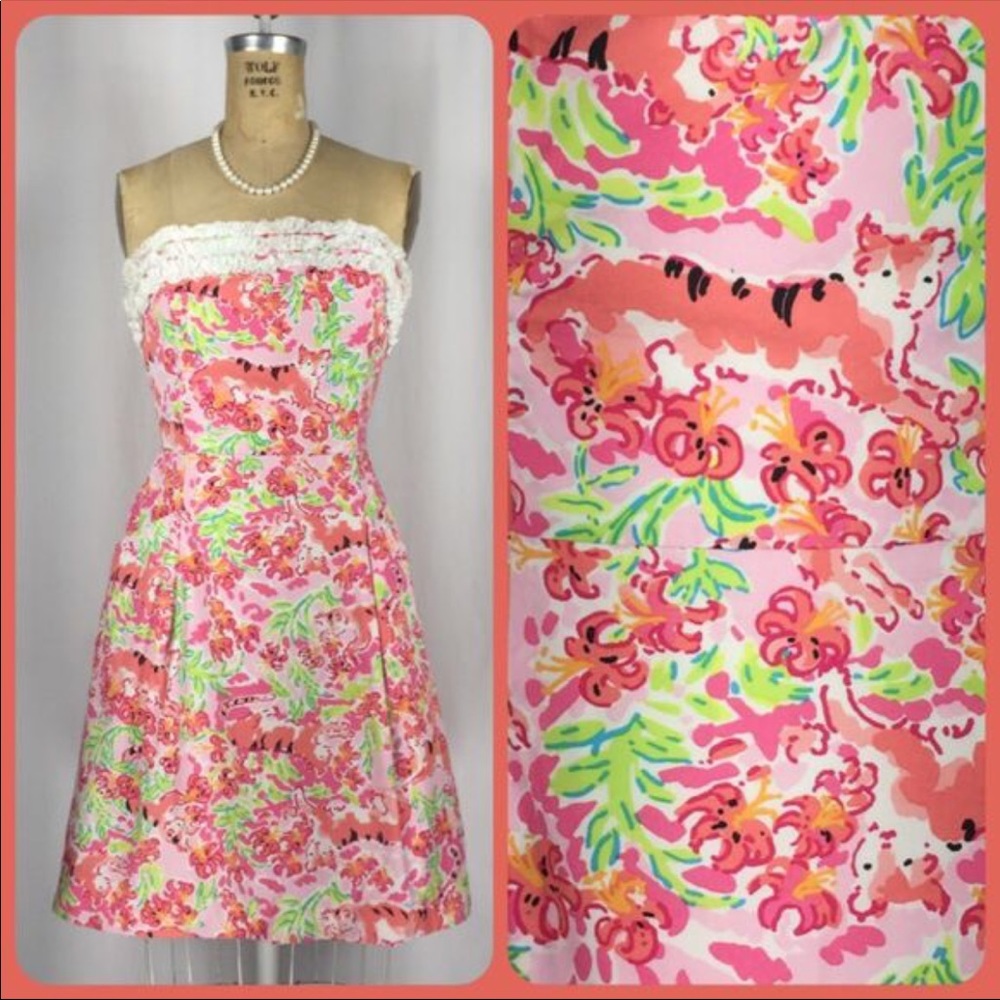 Lilly Pulitzer strapless dress